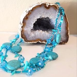 Natural stone necklace